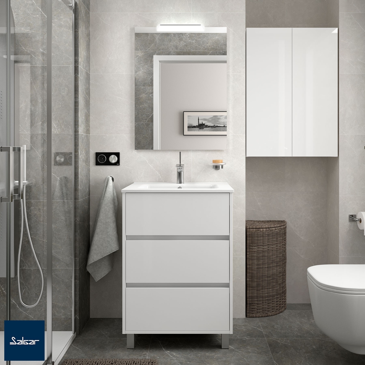 Meuble ARENYS 600 BLANC