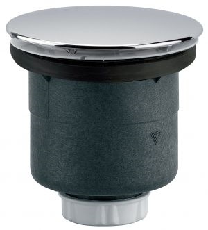 Bonde receveur douche Ø90 mm, capot abs chromé Ø116 mm,sorti