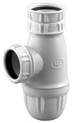 Siphon évier NF,  hauteur réglable 62/97 mm mm, sortie Ø40 m