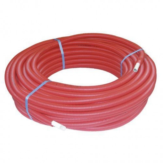 TUBE PEXAL ISOLE ép. 6mm rouge EN COURONNE 16x2 - 50m