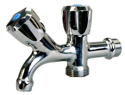 ROBINET EVIER AVEC PRISE EAU 15/20 SANS RACCORD CHROME