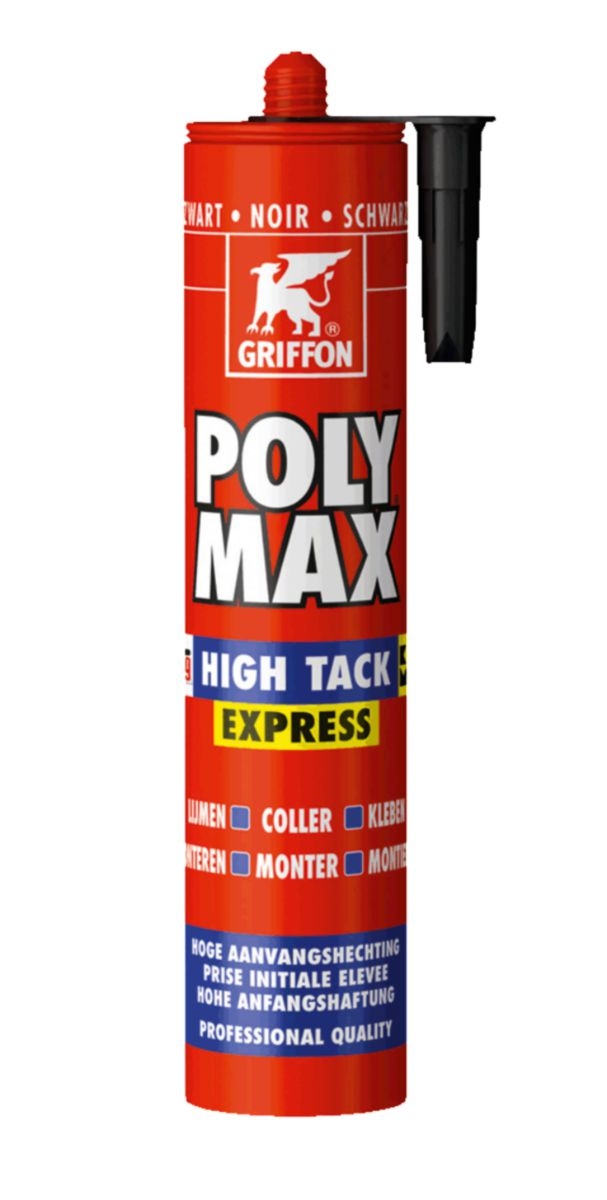 Polymax High Tack Express noir, cart 435gr, colle de montage