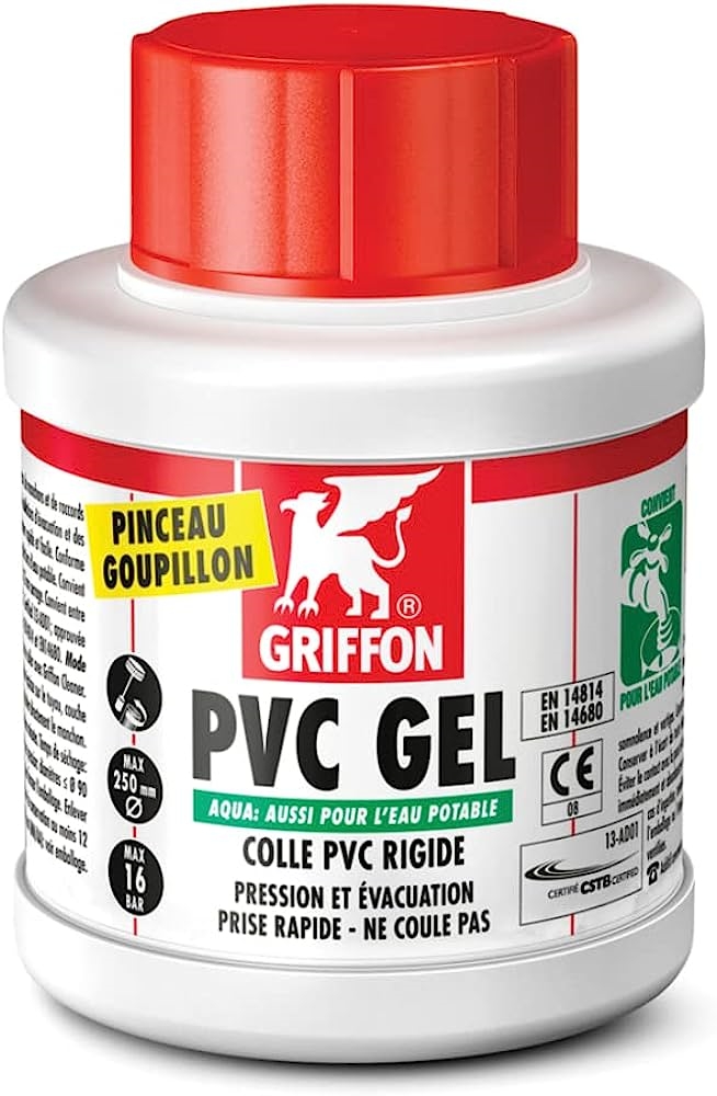 PVC-GEL-AQUA Colle en gel spéciale Eau Potable 250ml