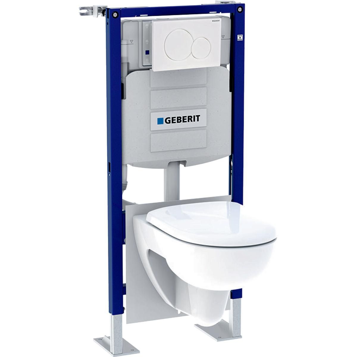 Bâti-pack® Geberit Duofix Sigma 112 cm plaq Sigma20 Blc, WC Renova semi-caréné