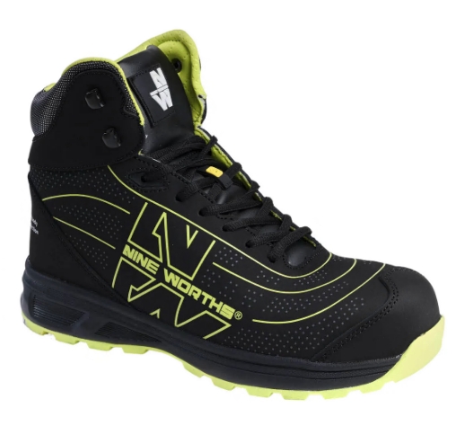 CHAUSSURES MONTANTES DE SECURITE STRIKE Noir / Jaune fluo