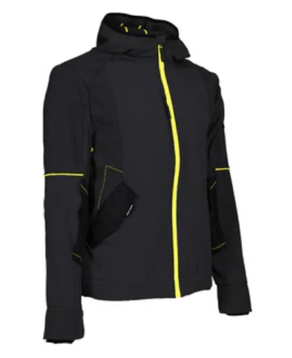 BLOUSON DE TRAVAIL GARCIA Noir / Jaune fluo L