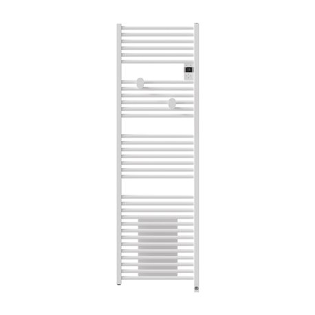 Radiateur sèche-serviettes connecté Riva 5 avec soufflerie 1750W Blanc brillant