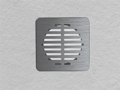 GRILLE INOX 120x120 POUR RECEVEUR DOMAO